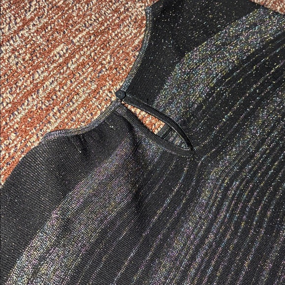 Intropia for Anthropologie Toby Metallic stripe short sleeve mini dress - Picture 9 of 15